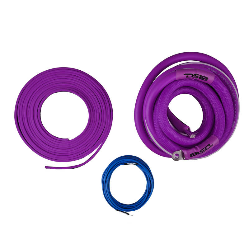 DS18 0-GA Amplifier Install Kit Advance- Purple thumbnail 2