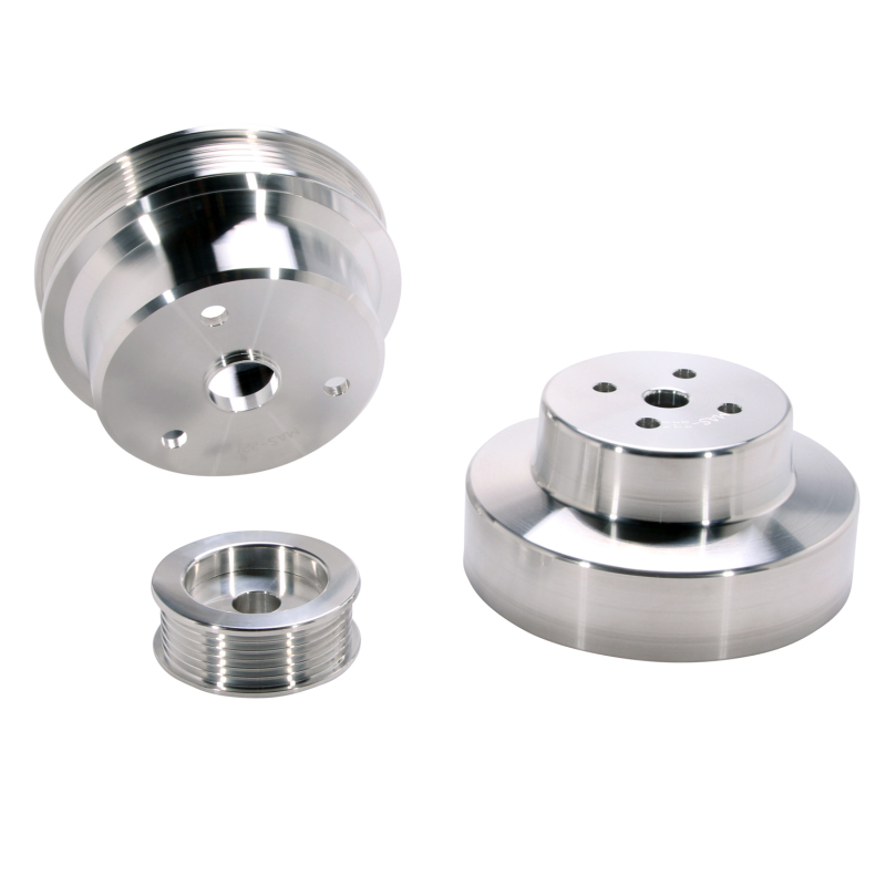BBK 88-95 GM Truck 4.3 5.0 5.7 Underdrive Pulley Kit - Lightweight CNC Billet Aluminum (3pc) thumbnail 7