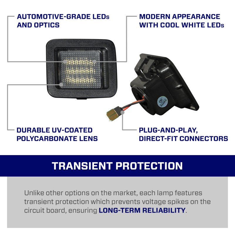 Form Lighting 2015 F-150 LED License Plate Lights (Pair)