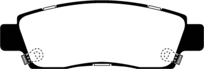 EBC 07+ Buick Enclave 3.6 Greenstuff Rear Brake Pads thumbnail 6