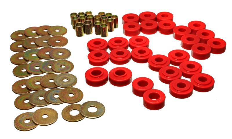 Energy Suspension Rear Spring Frame Shackle Kit - Red thumbnail 5