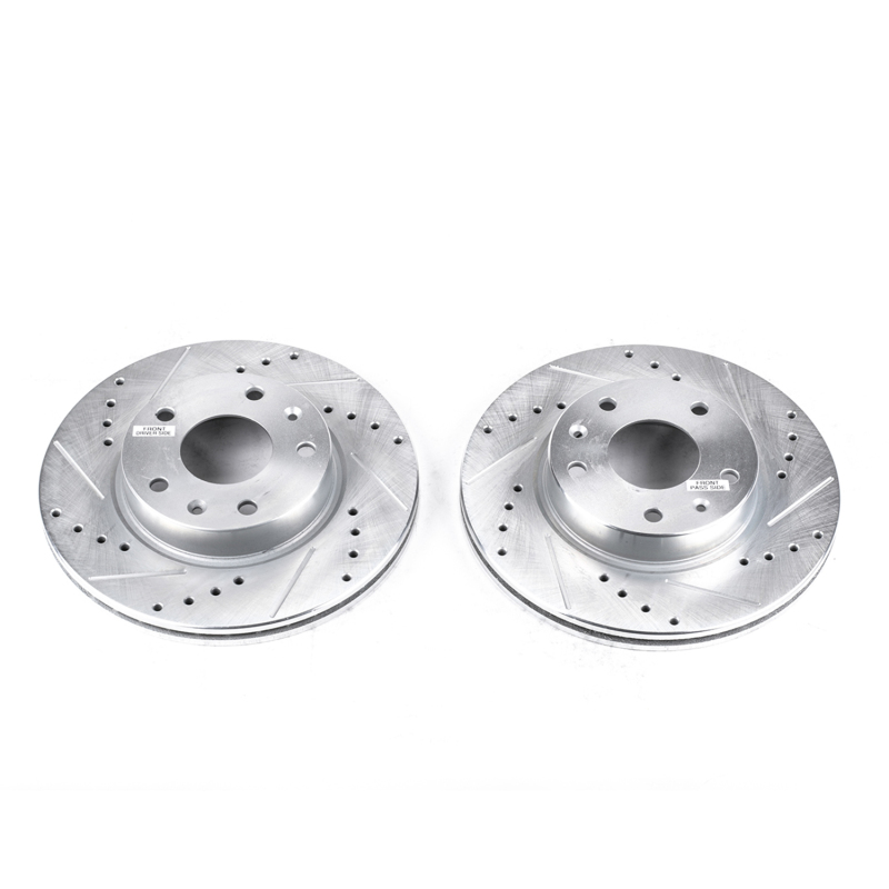 Power Stop 02-05 Land Rover Freelander Front Evolution Drilled & Slotted Rotors - Pair thumbnail 2