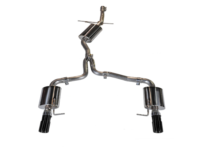 AWE Tuning Audi B8 A4 Touring Edition Exhaust - Dual Outlet Diamond Black Tips thumbnail 4