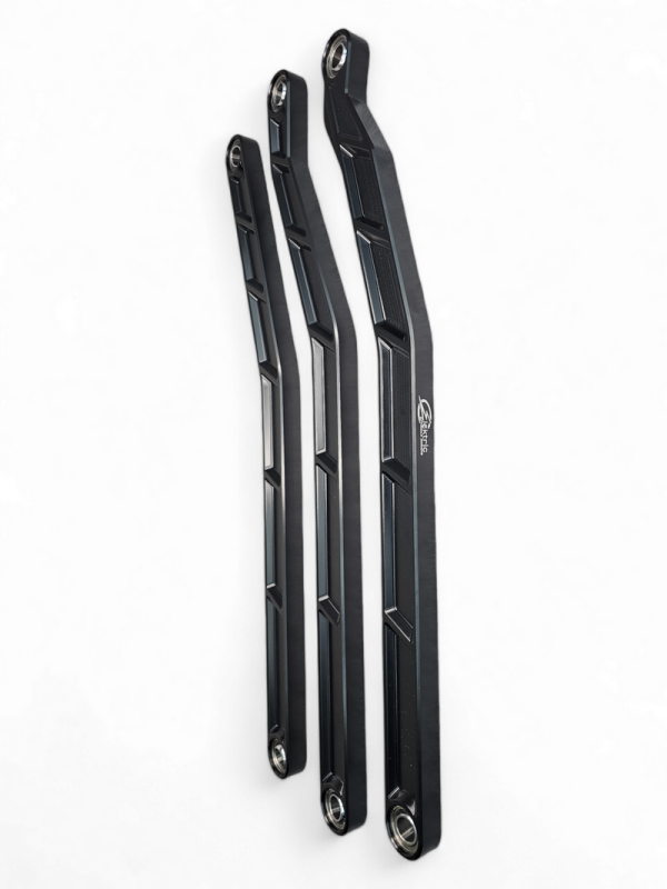 Elektric Offroad 2017+ Can-Am X3 Maverick High Clearance Radius Rods In Black Finish For 72In