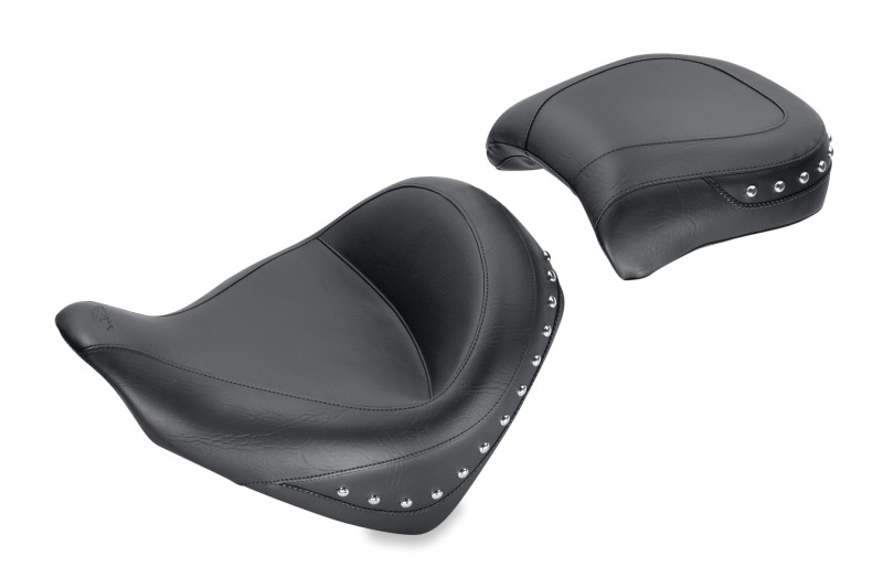 Mustang 10-21 Honda VT1300CX Fury Wide Touring Solo Seat w/Studs - Black thumbnail 2