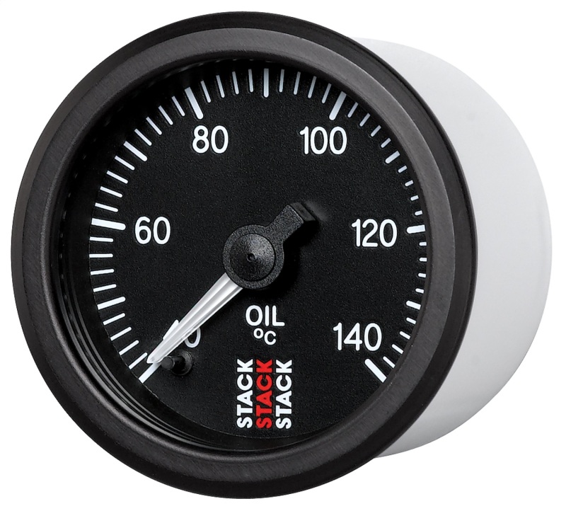 Autometer Stack 52mm 40-140 Deg C 1/8in NPTF Male Pro Stepper Motor Oil Temp Gauge - Black thumbnail 5