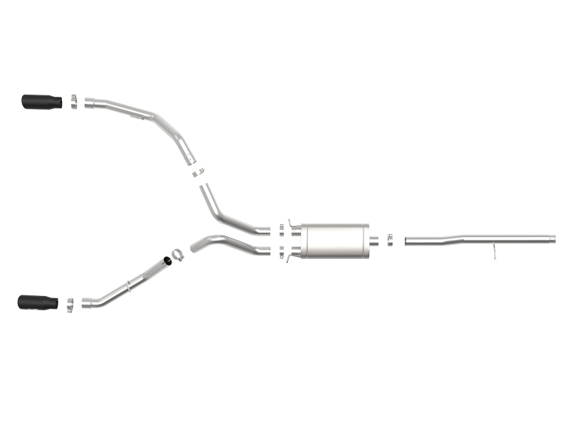 aFe Apollo GT Series 3in 409SS GM Silverado/Sierra 1500 09-19 V6-4.3/V8-4.8/5.3L - Black thumbnail 4