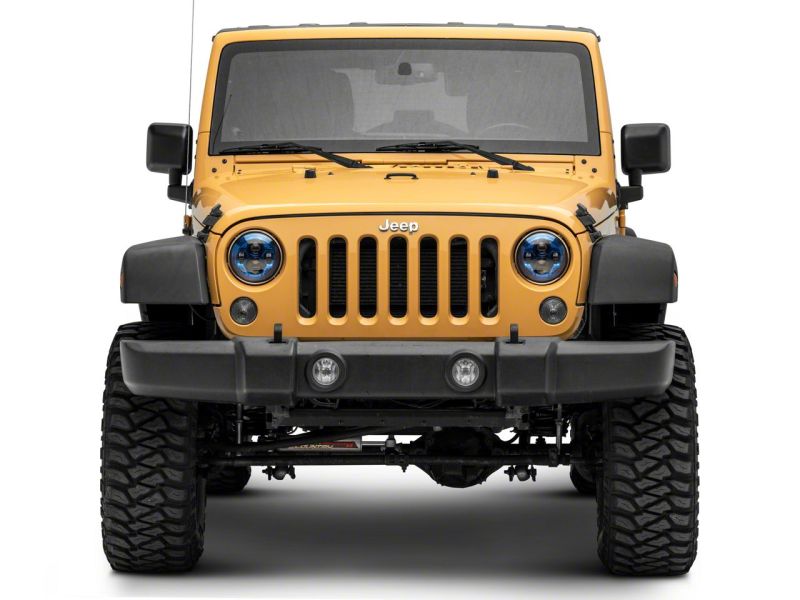 Raxiom 07-18 Jeep Wrangler JK 7-In LED Headlights- Blue Housing- Clear Lens thumbnail 6