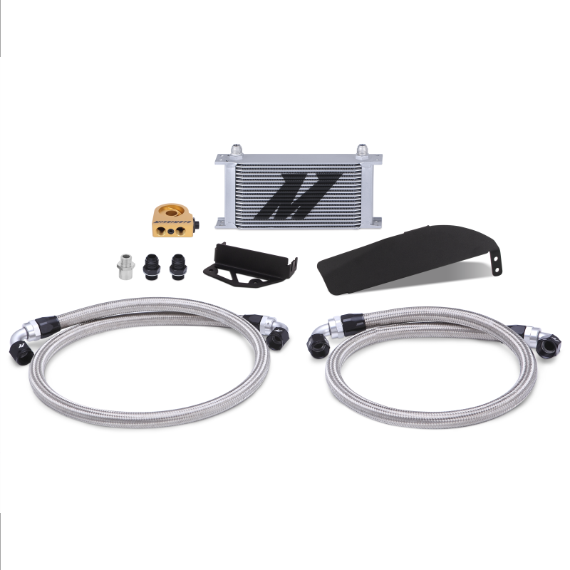 Mishimoto 2017+ Honda Civic Type R Direct Fit Oil Cooler Kit - Silver thumbnail 2