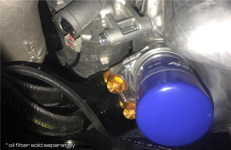 GReddy 2017-2019 Honda Civic Type-R NS1010G 10 Row Oil Cooler Kit thumbnail 2