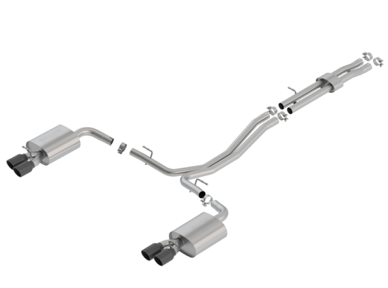 Borla 18-19 Ford Explorer Sport 3.5L 2.5in 2.25in Diameter S-Type Exhaust Black Chrome 3.5in Tip thumbnail 5