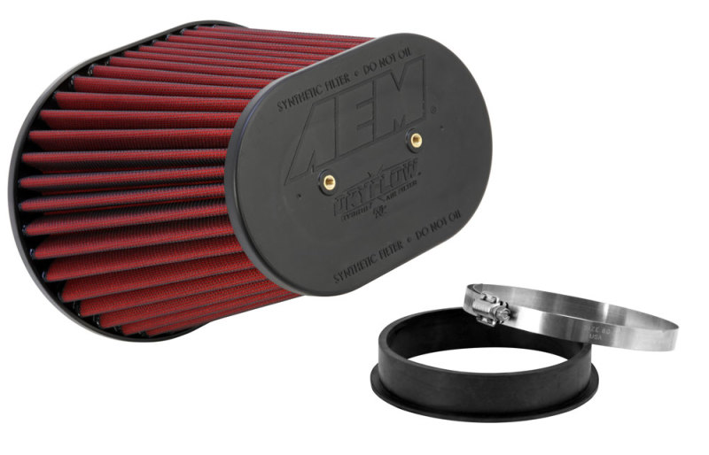 AEM Dryflow Air Filter-Oval Tapered 8in x 10.5in O/S Base / 5in x 7.75in O/S Top / 8in Height thumbnail 9