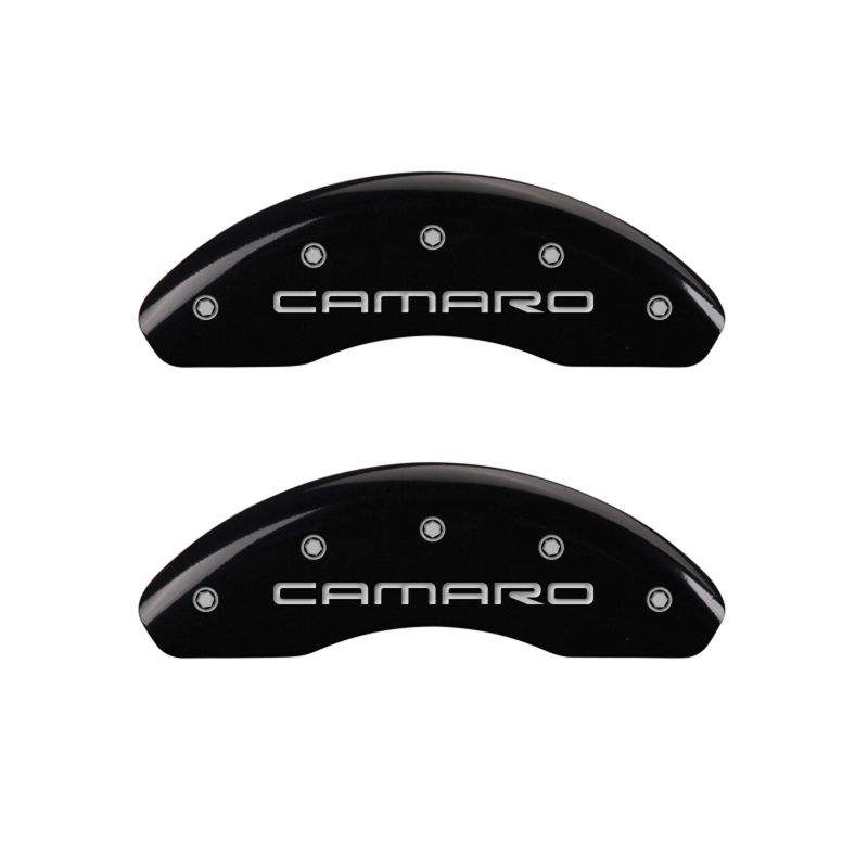 MGP 4 Caliper Covers Engraved Front & Rear Gen 4/Camaro Black finish silver ch thumbnail 4