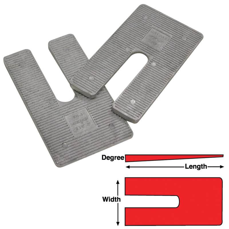 SPC Performance AL Shims 3.5X6.25X0.5 deg.(6) thumbnail 3