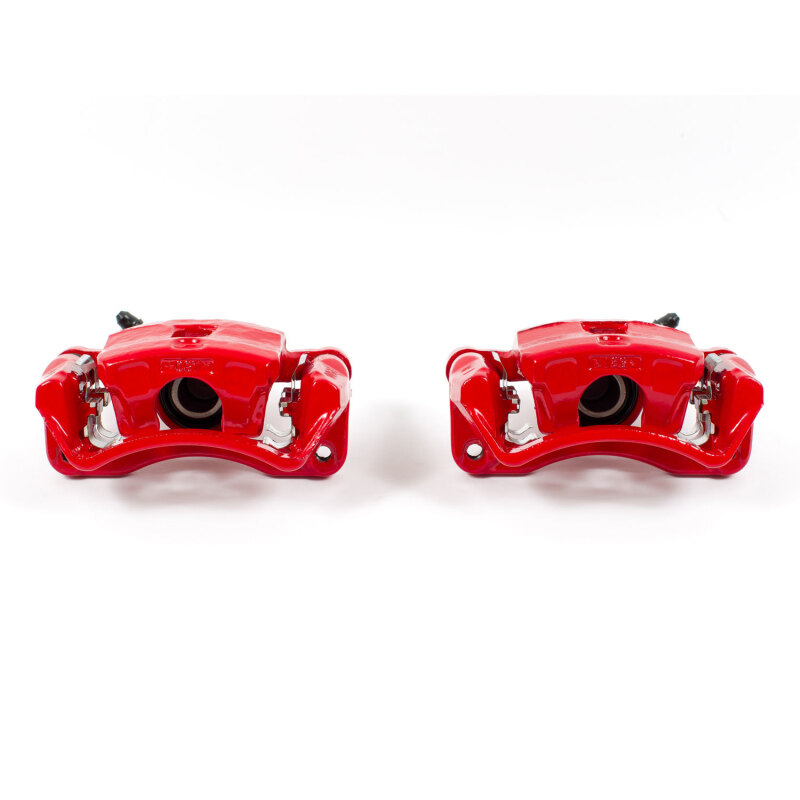 PowerStop Z23 Evolution Sport Brake Upgrade Kits with Calipers KC1203 Disc Kits, Calipers, Cross-drilled/Slotted Rotors, Red Calipers, Rear, Chrysler, Mitsubishi, Kit thumbnail 7