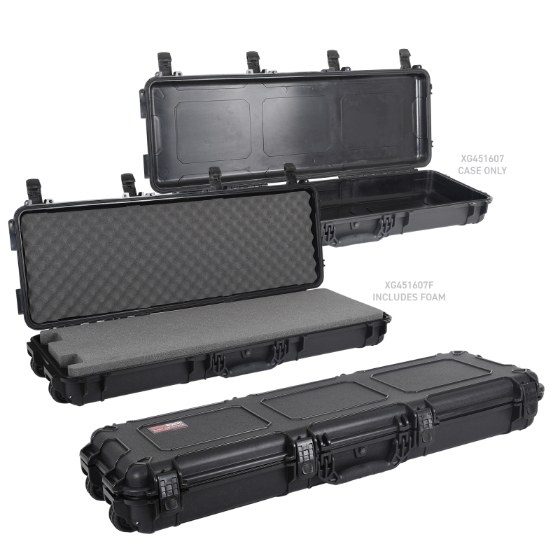 Go Rhino XVenture Gear Hard Case w/ Foam - Long 44in. / IP67 / Automatic Air Valve - Textured Black thumbnail 4