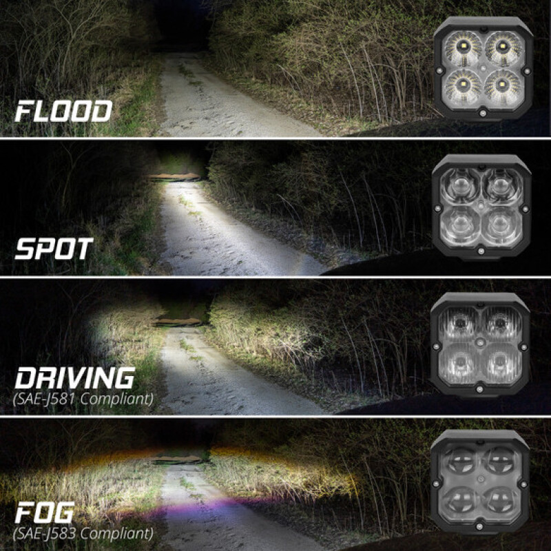 XKGlow XKmax RGBW Addressable Cube Light Kit - Flood Beam