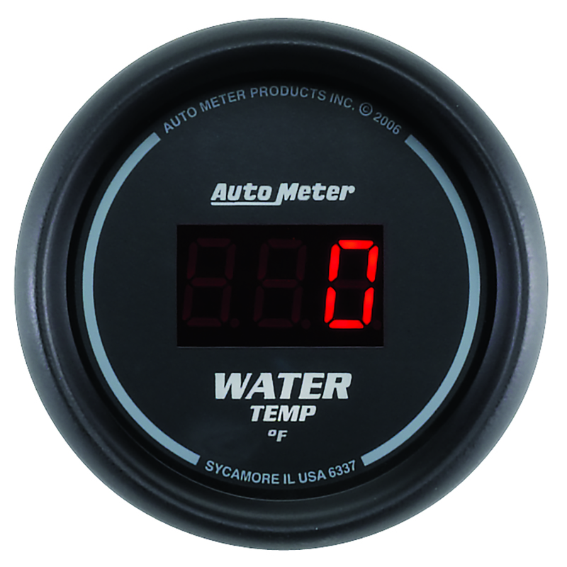 AutoMeter Gauge Kit 5 Pc. 3-3/8in. & 2-1/16in. Elec Speedo Digital Black Dial W/ Red Led thumbnail 8