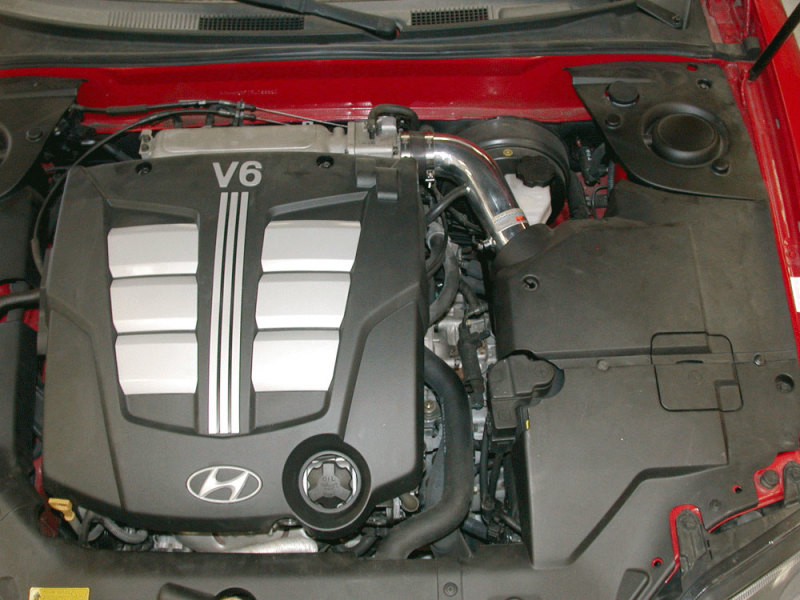 K&N 03 Hyundai Tiburon 2.7L-V6 Silver Typhoon Short Ram Intake thumbnail 5
