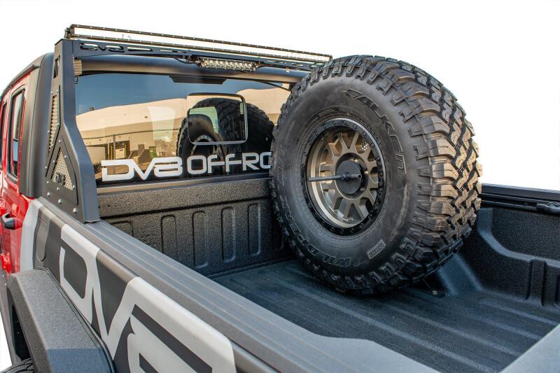 DV8 Offroad 2019+ Jeep Gladiator Universal Stand Up In-Bed Tire Carrier thumbnail 9