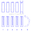 King Engine Bearings Ford 302 CID Coyote (Size STD) Performance Coated Main Bearing Set - Size STD thumbnail 9