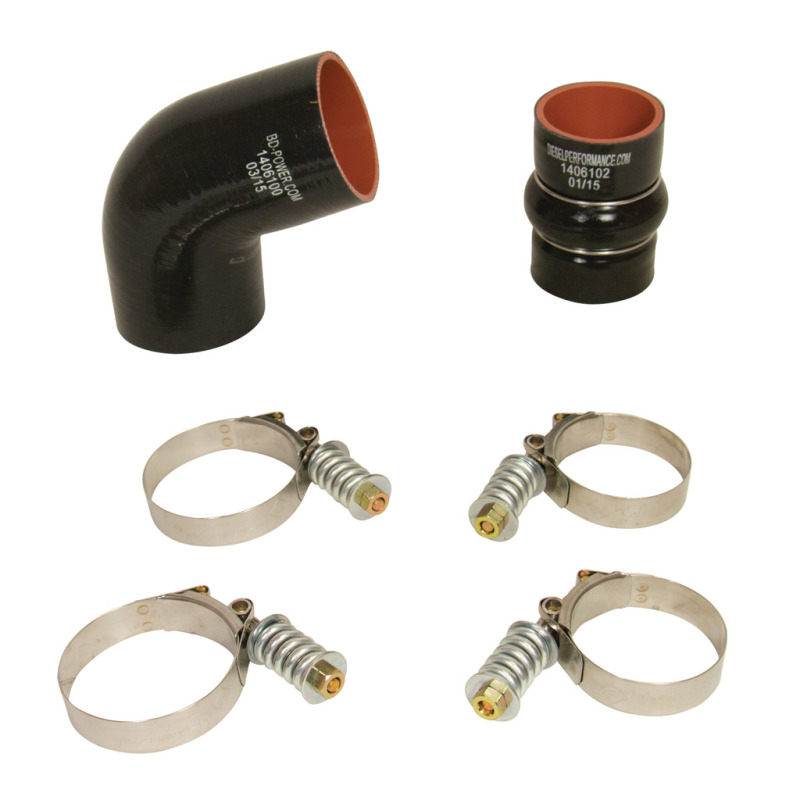 BD Diesel Intercooler Hose & Clamp Kit - 2006-2010 Chevy Duramax (Driver's Side)