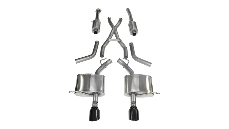 Corsa 2011-2024 Dodge Durango 5.7L V8 Black Sport Dual Rear Cat-Back Exhaust thumbnail 2