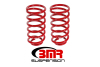 BMR 79-04 Ford Mustang (Ex. 99-04 Mustang Cobras w/ IRS) 1in Drop Rear Lowering Springs - Red thumbnail 3