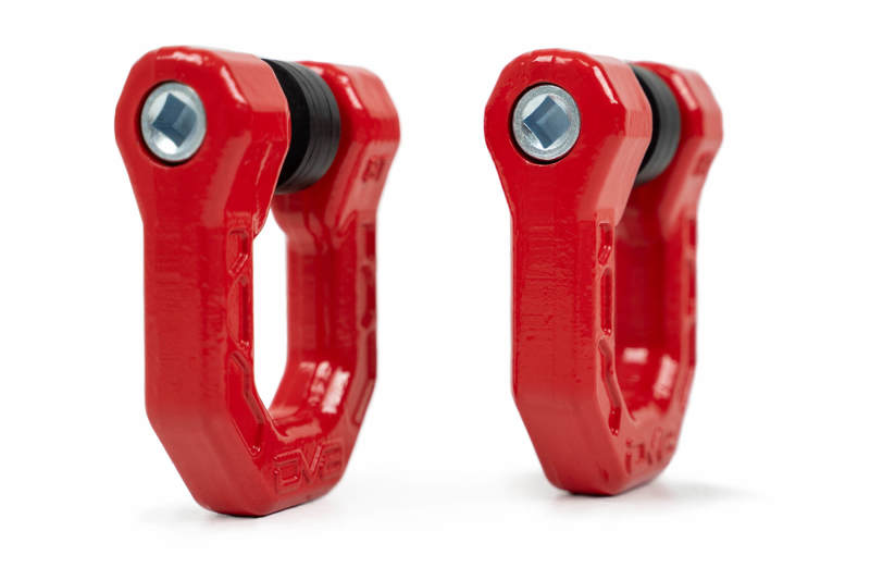 DV8 Offroad Elite Series D-Ring Shackles - Pair (Red) thumbnail 8