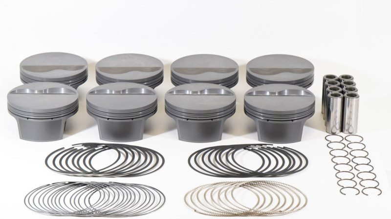 Mahle MS Piston Set SBF 347ci 4.125in Bore 3.25in Stroke 5.4in Rod .927 Pin -6cc 10.0 CR Set of 8 thumbnail 2