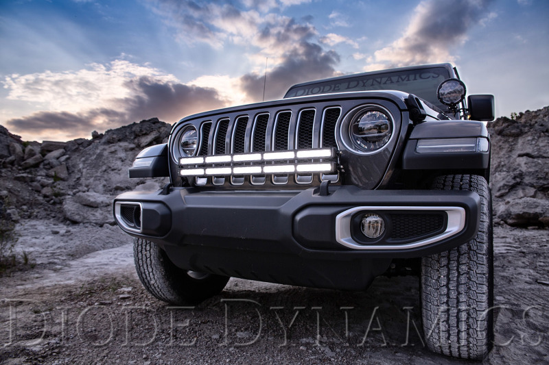 Diode Dynamics 18-21 Jeep JL Wrangler/Gladiator SS30 Bumper Bracket Kit - White Driving (Single) thumbnail 8
