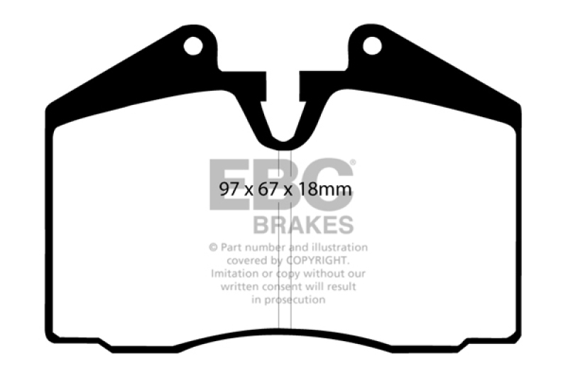 EBC 86-91 Porsche 928 5.0 Greenstuff Rear Brake Pads thumbnail 2