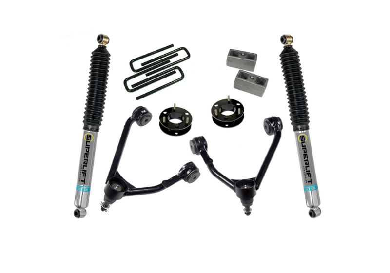 Superlift 07-16 Chevy Silv 1500 2WD 3.5in Lift Kit w/ Cast Steel Control Arms & Bilstein Rear Shocks thumbnail 2
