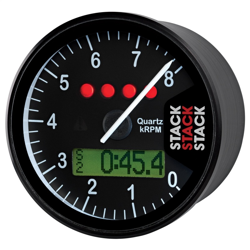 Autometer Stack Display Tachometer 0-8K RPM - Black thumbnail 6
