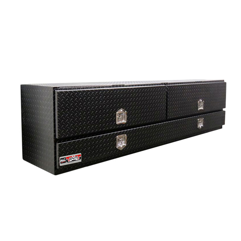 Westin/Brute High Cap 96in Stake Bed Contractor TopSider w/ Doors 96 x 20 x 24 - Tex. Blk