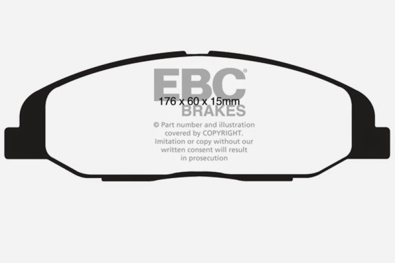 EBC 08-13 Cadillac CTS 3.0 Ultimax2 Front Brake Pads thumbnail 4