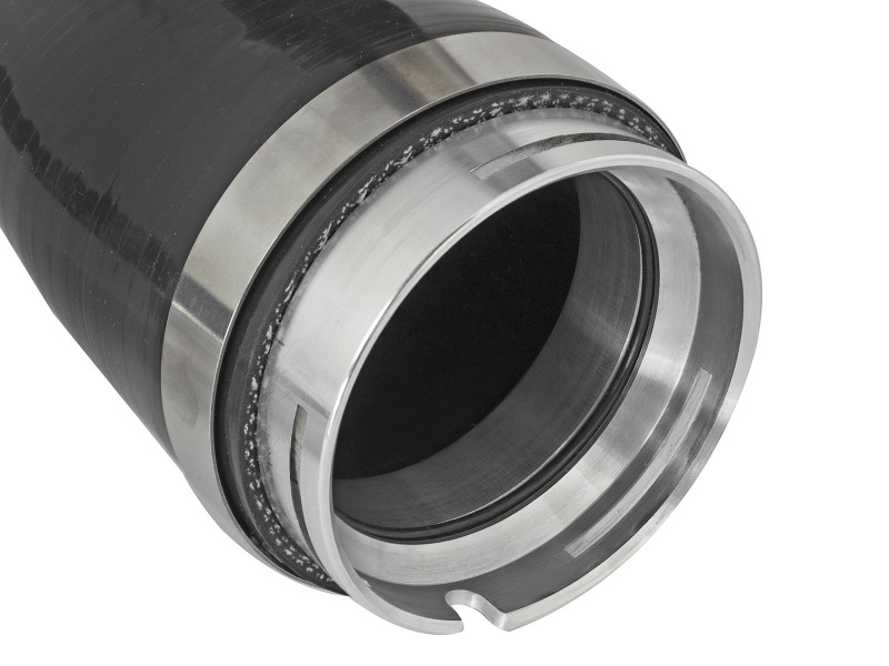 BladeRunner 2-1/2 IN Aluminum Hot Charge Pipe Black
