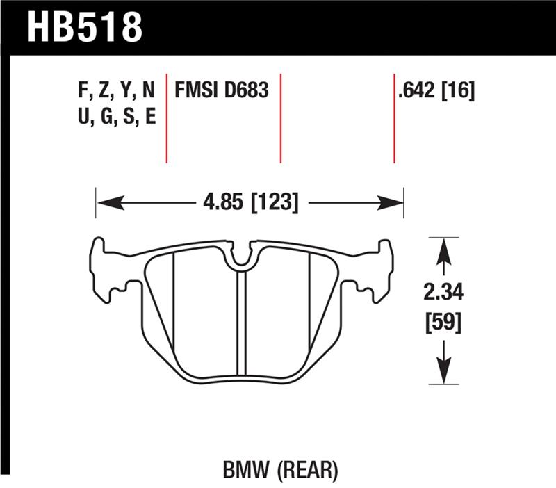 HAWK DTC-70 Brake Pad Sets