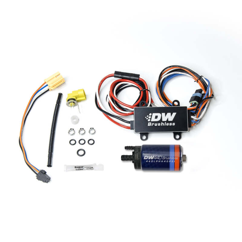DeatschWerks 16+ Chevy Camaro 440lph In-Tank Brushless Fuel Pump w/9-0902 Instl kit/C102 Controller thumbnail 2