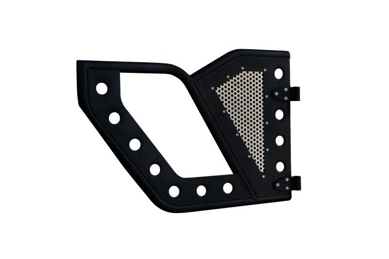 DV8 Offroad Jeep 18+ Wrangler JL / 20+ Gladiator JT Rear Rock Doors w/ Perforated Aluminum Mesh thumbnail 2