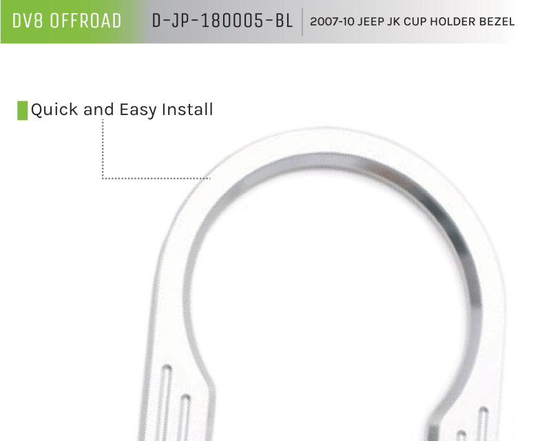 DV8 Offroad 2007-2018 Jeep JK Cup Holder Bezel thumbnail 3
