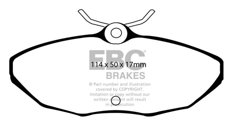 EBC S5 Brake Pad and Rotor Kit (1x ebcGD951, 1x ebcDP41221R) thumbnail 5