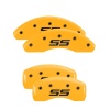 MGP 4 Caliper Covers Engraved Front & Rear Monte Carlo SS Yellow Finish Black Char 2002 Chevy Impala thumbnail 4