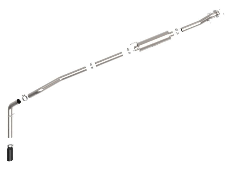 aFe Vulcan Series 3.5in 409 SS Cat-Back Exhaust 13-19 Ford Transit V6 3.5L (TT) w/ Black Tips thumbnail 4