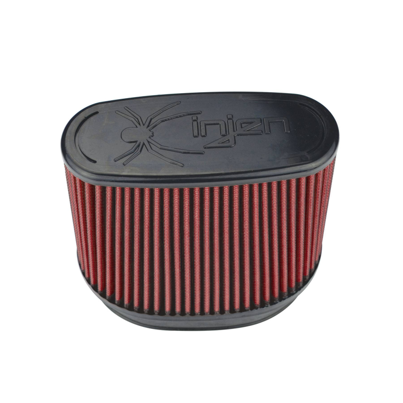 Injen 8-Layer Oiled Cotton Gauze Air Filter/ Oval ID Oval Base/5.55in Media HT/7in x 2.75in Oval Top thumbnail 6