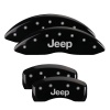 MGP 4 Caliper Covers Engraved Front & Rear JEEP Black finish silver ch thumbnail 8