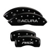 MGP 4 Caliper Covers Engraved Front Acura Engraved Rear RSX Black finish silver ch thumbnail 8