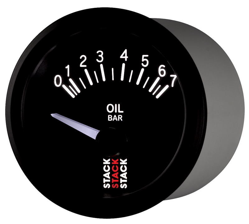 Autometer Stack 52mm 0-7 Bar M10 (M) Electric Oil Pressure Gauge - Black thumbnail 5