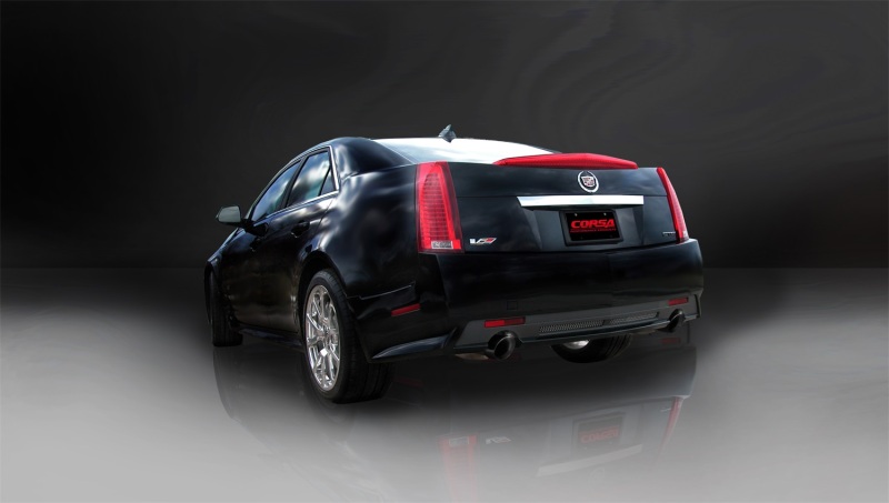 Corsa 2009-2014 Cadillac CTS Sedan V 6.2L V8 Black Sport Axle-Back Exhaust thumbnail 6