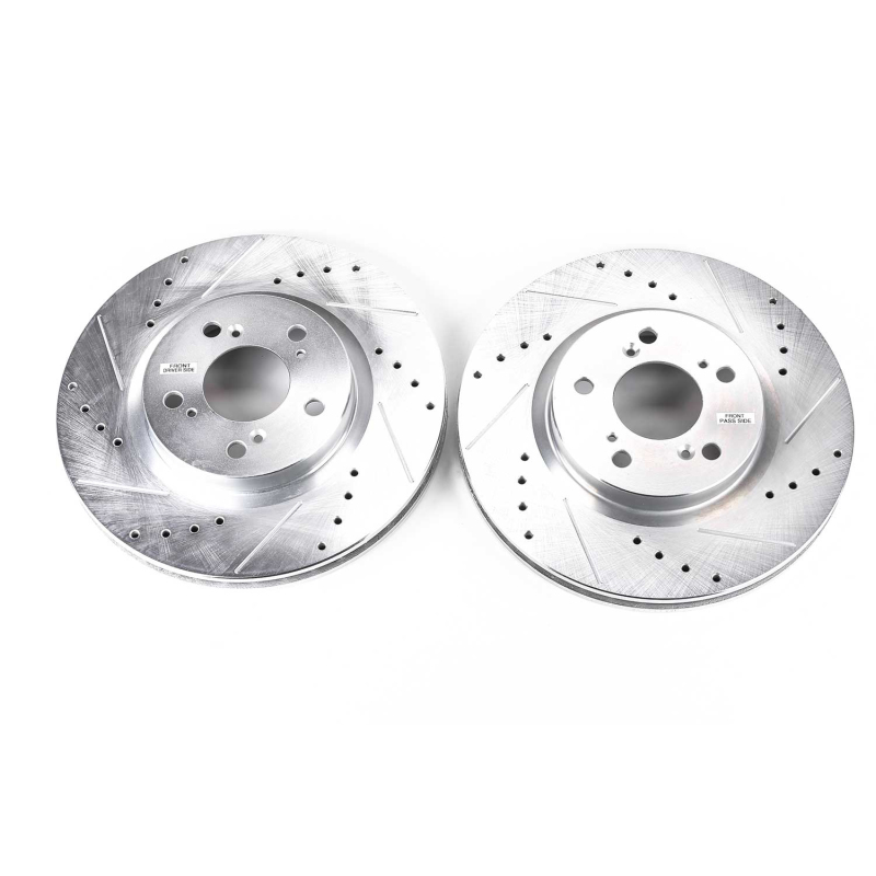 Power Stop 05-12 Acura RL Front Evolution Drilled & Slotted Rotors - Pair thumbnail 2